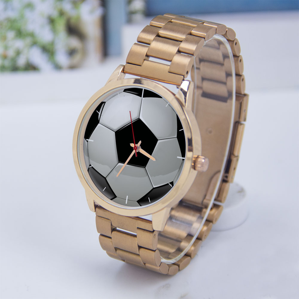 Jewellery Watch - Football Soccer Design Fans Silver Man