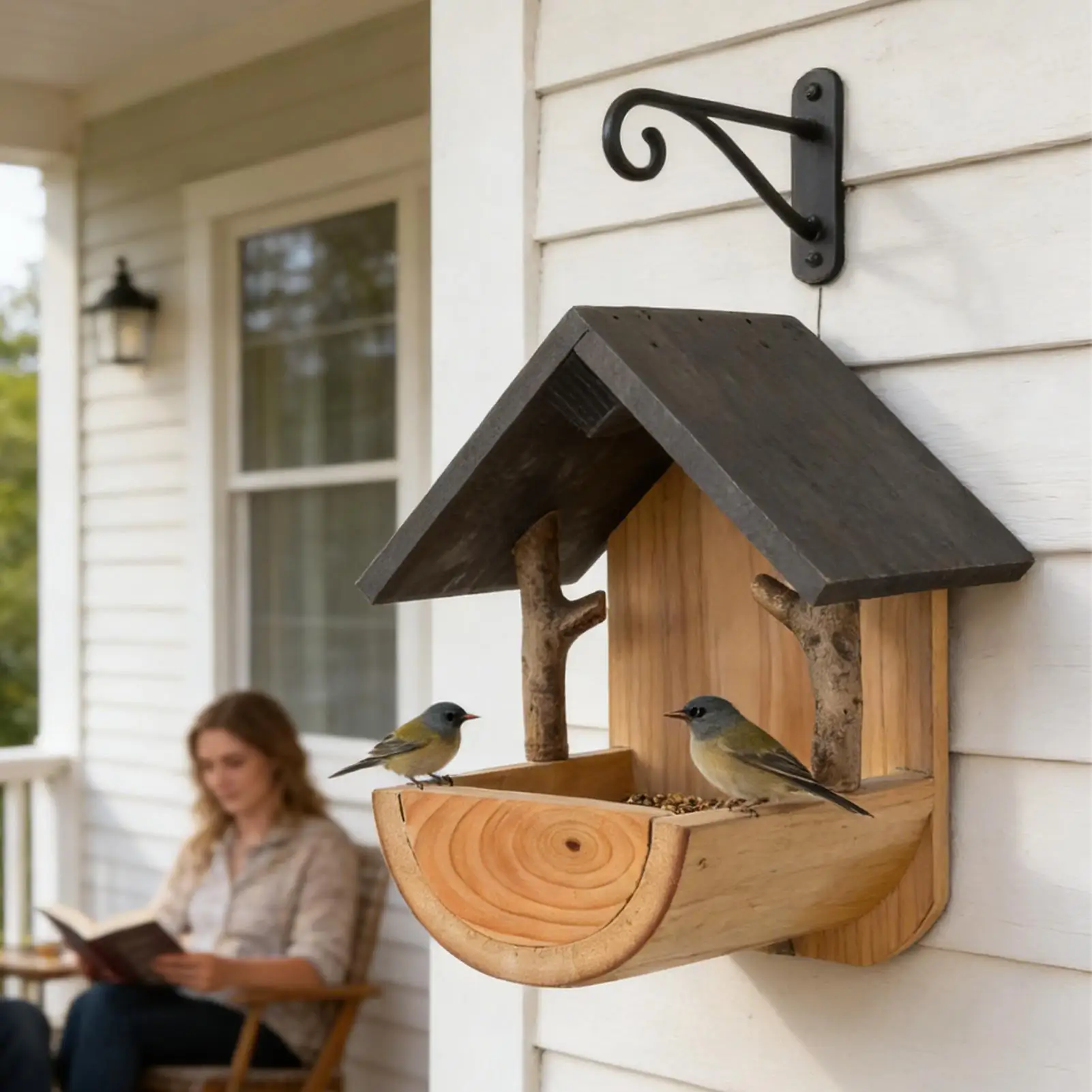 Wall Mount Wooden bird feeder  - Watches & Jewelry Repair Center New York ulasan dan harga