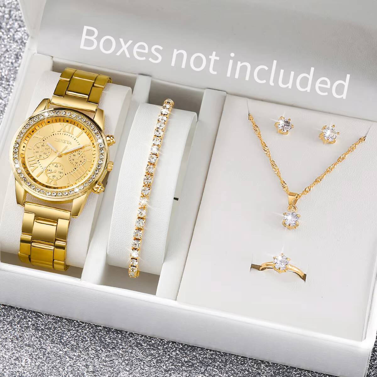 6PCS/Set Fashion Rhinestone Wo - Jewelry Watch Making ulasan dan harga