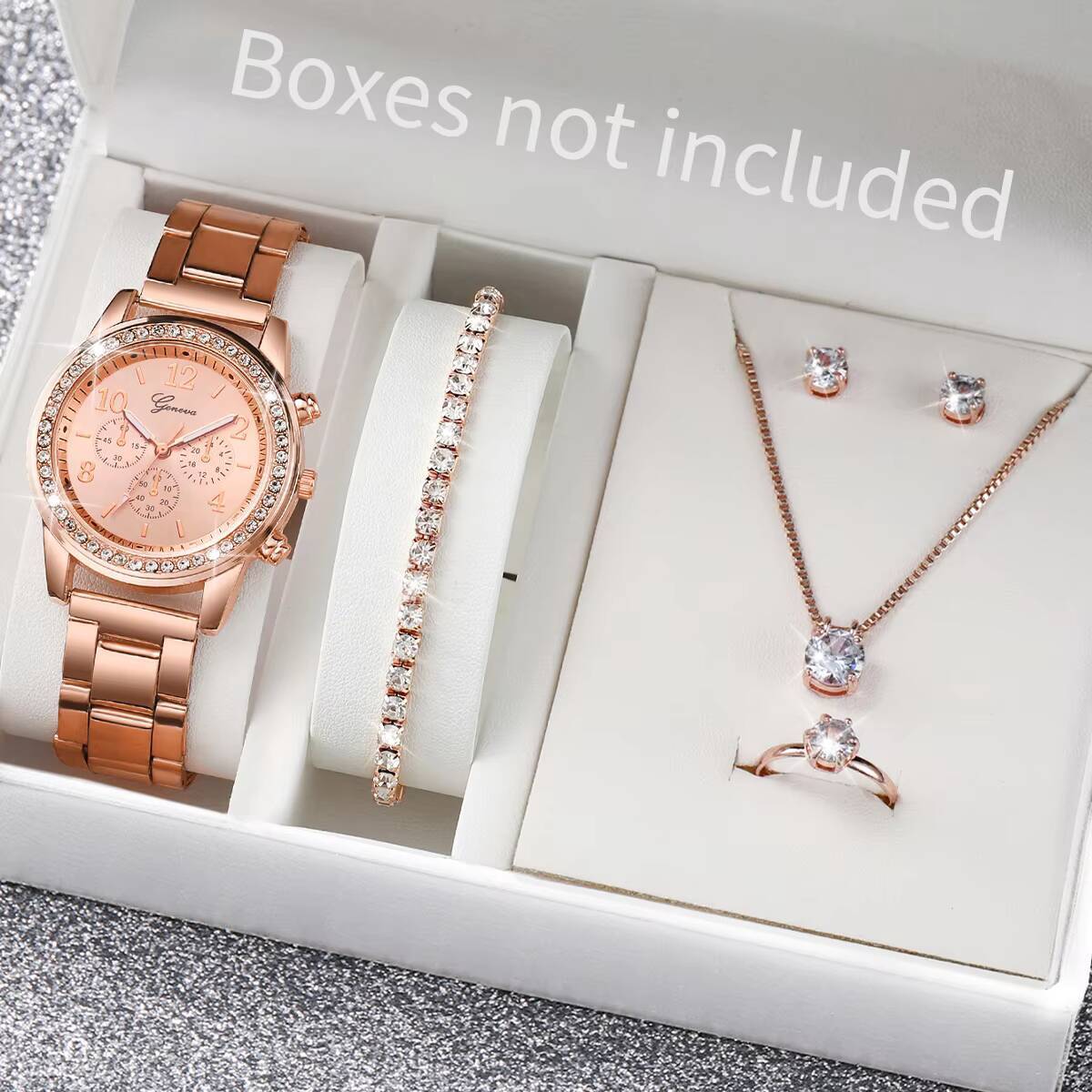 6PCS/Set Fashion Rhinestone Wo - Jewelry Watch Making ulasan dan harga