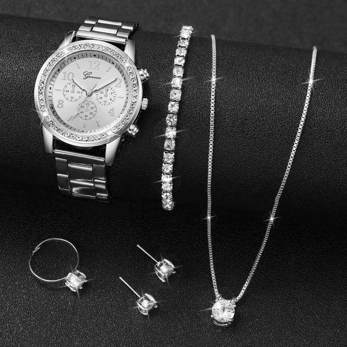 6PCS/Set Fashion Rhinestone Wo - Jewelry Watch Making ulasan dan harga