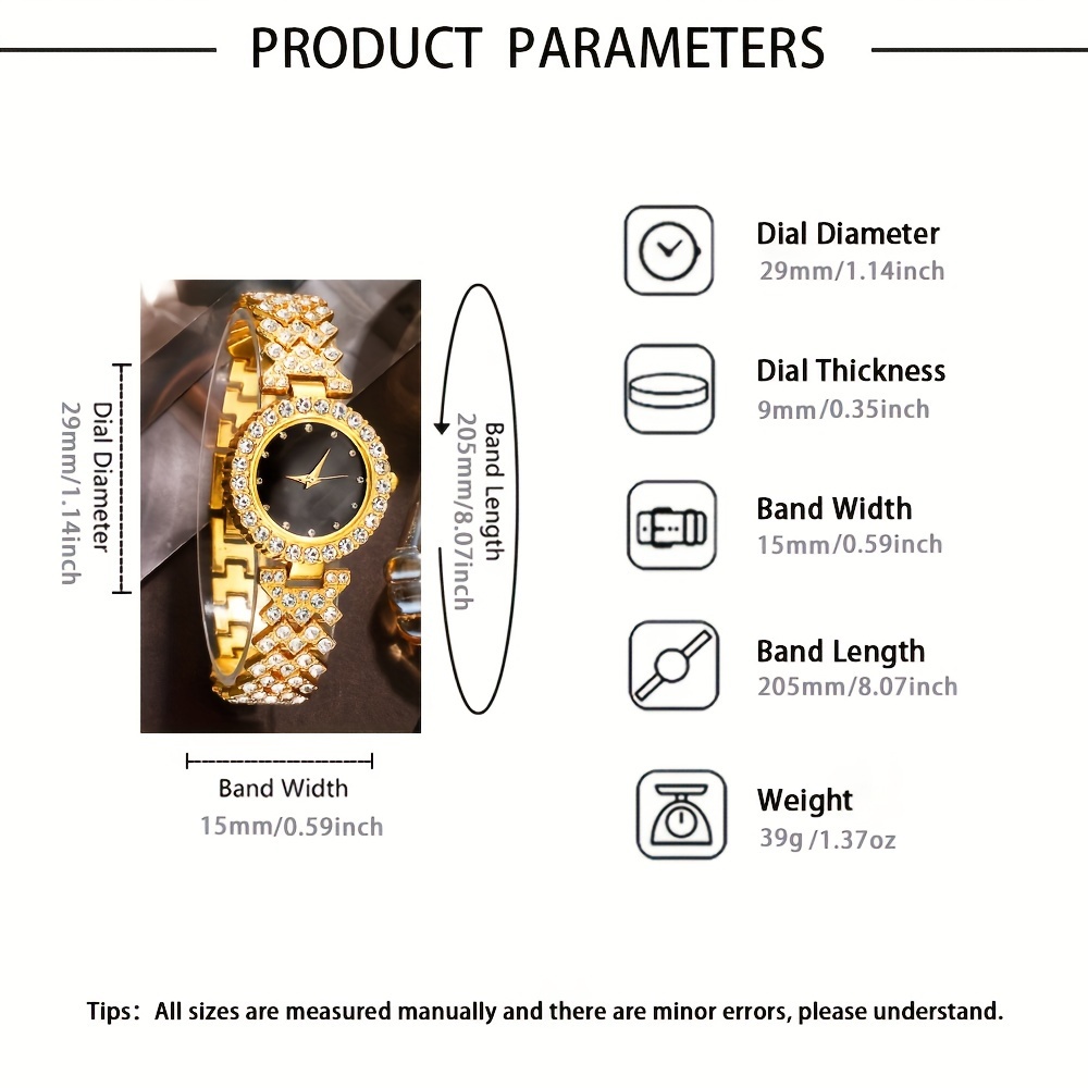 2Pcs  Quartz Watch & Jewelry S - Jewelry Watch Making ulasan dan harga