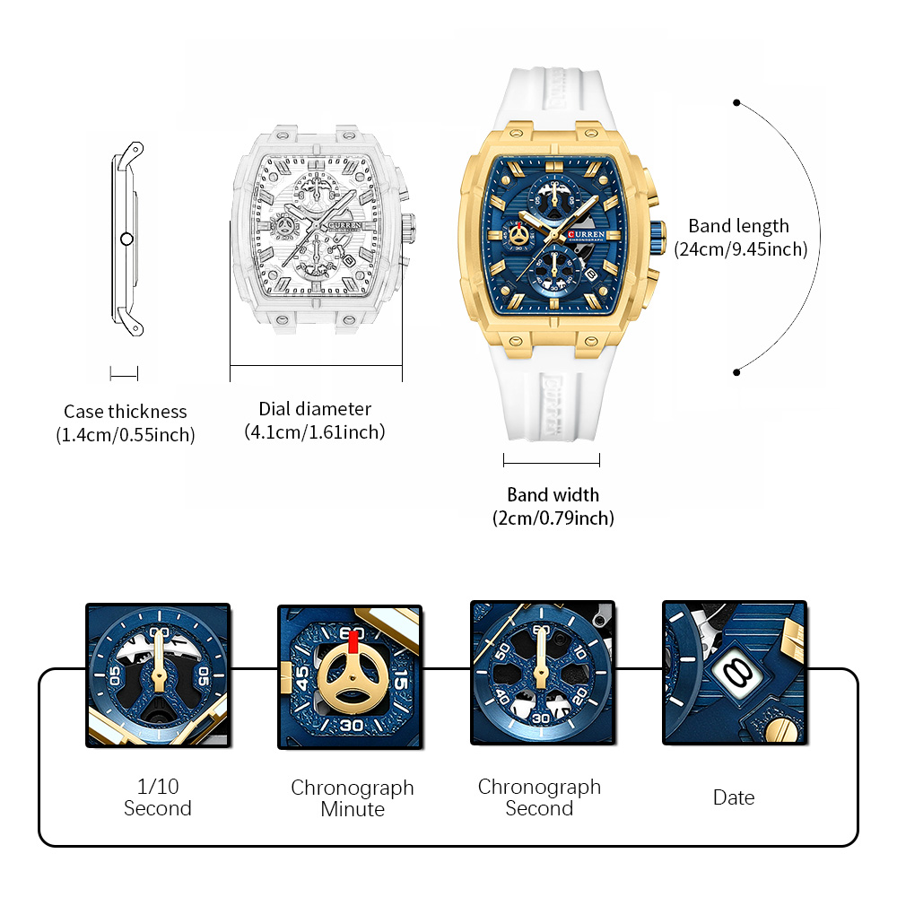 CURREN Luxury Vintage Watch fo - Jewellery Watch ulasan dan harga