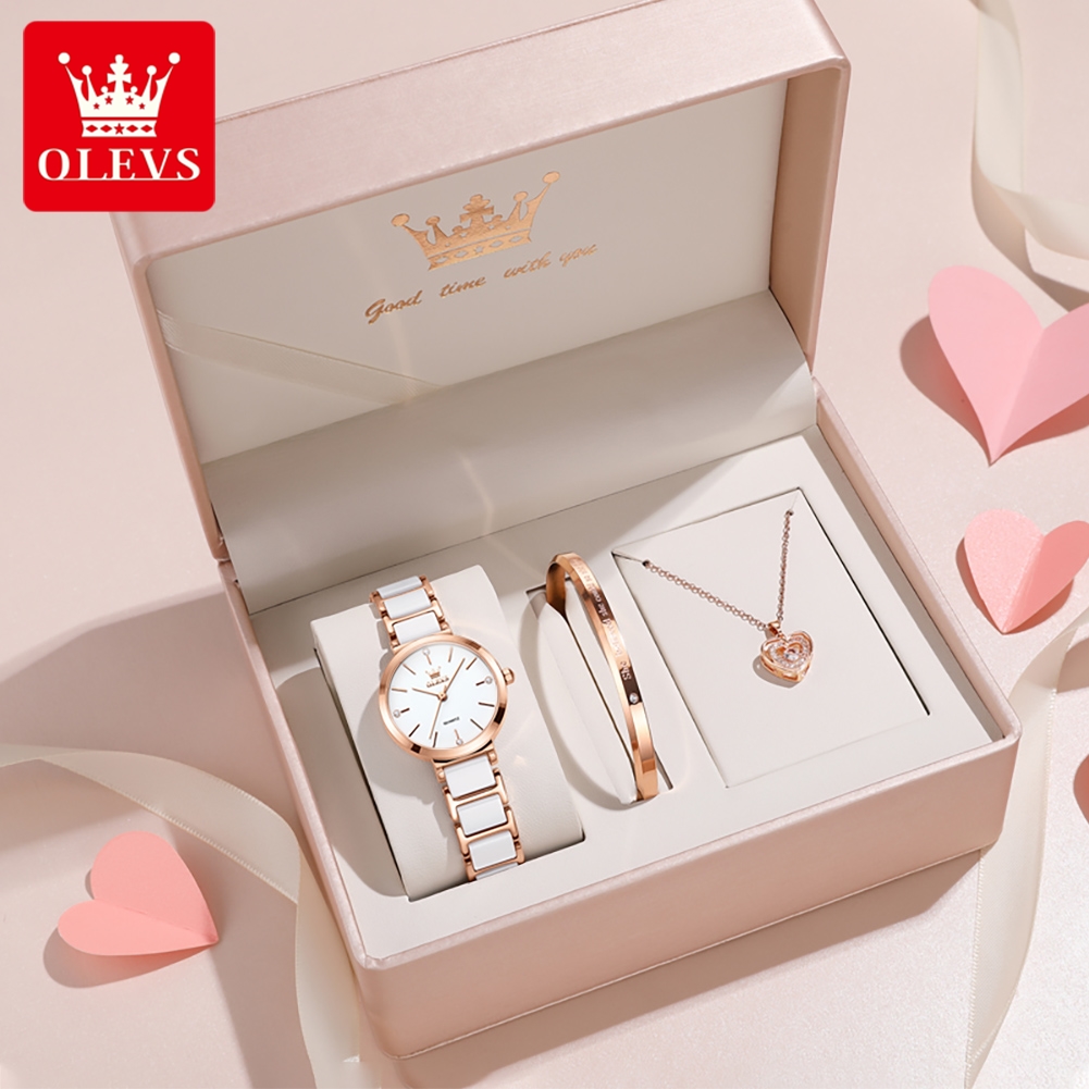 OLEVS Women Watch 5877 Luxury  - Jewelry Watches Women ulasan dan harga