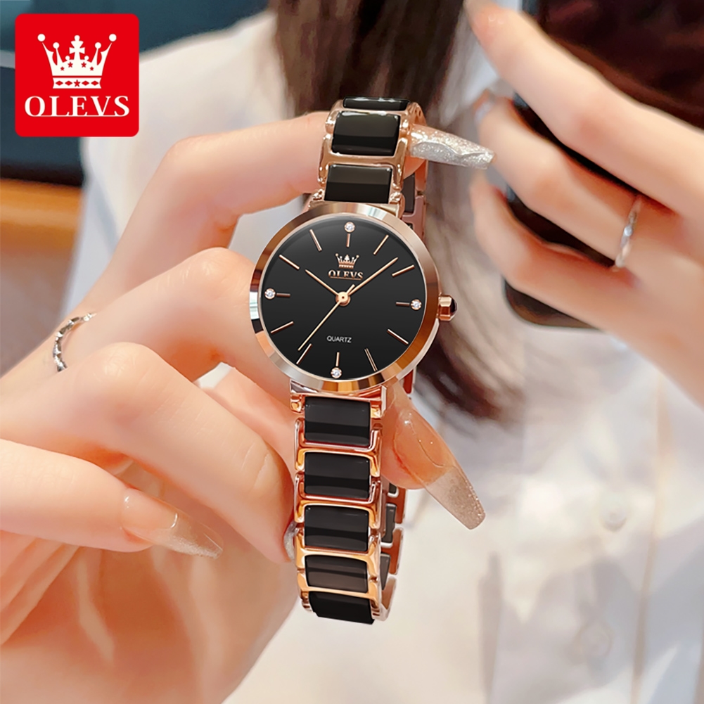 OLEVS Women Watch 5877 Luxury  - Jewelry Watches Women ulasan dan harga
