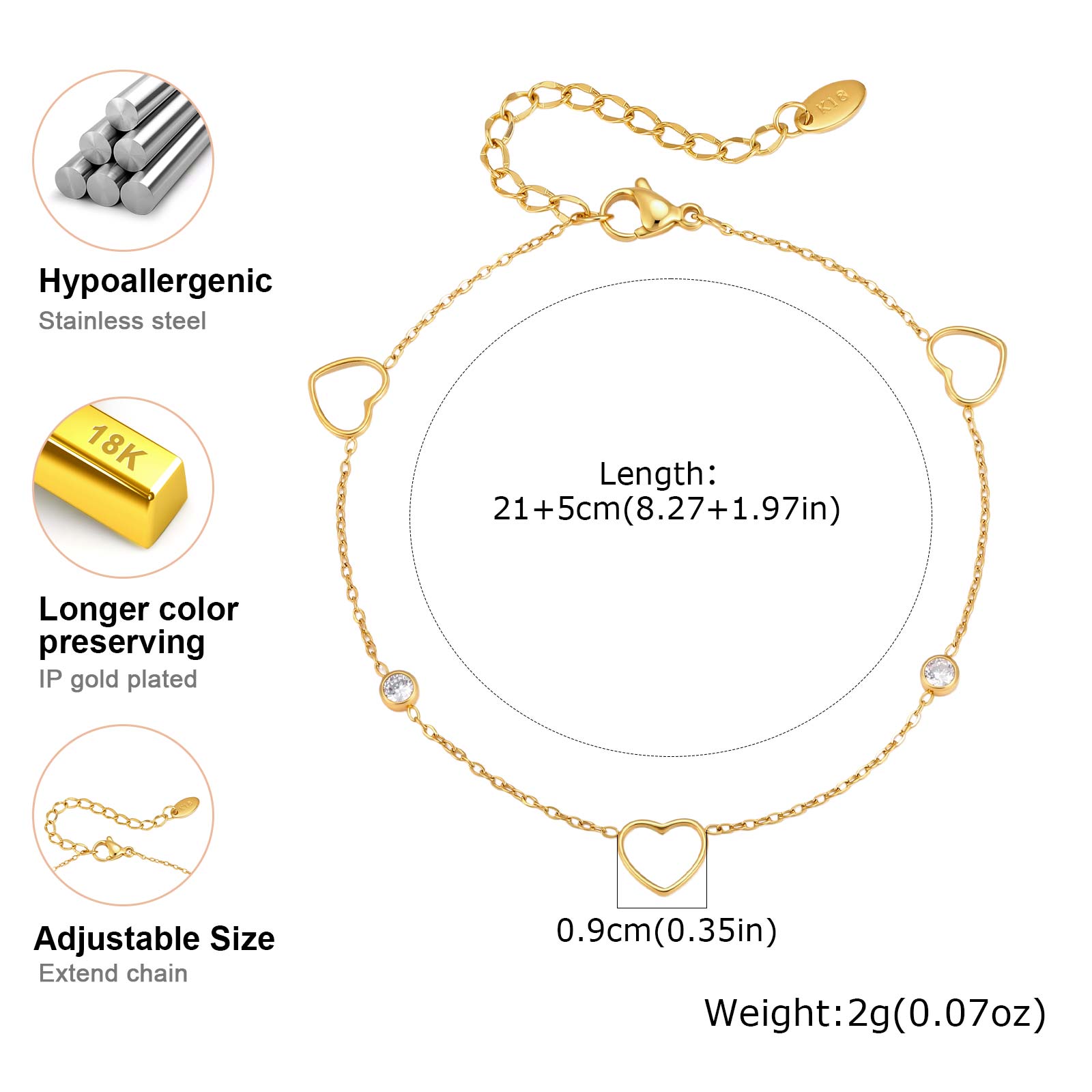 Vnox Minimalist Hollow Heart Z - Jc Jewelry & Watches Photos ulasan dan harga