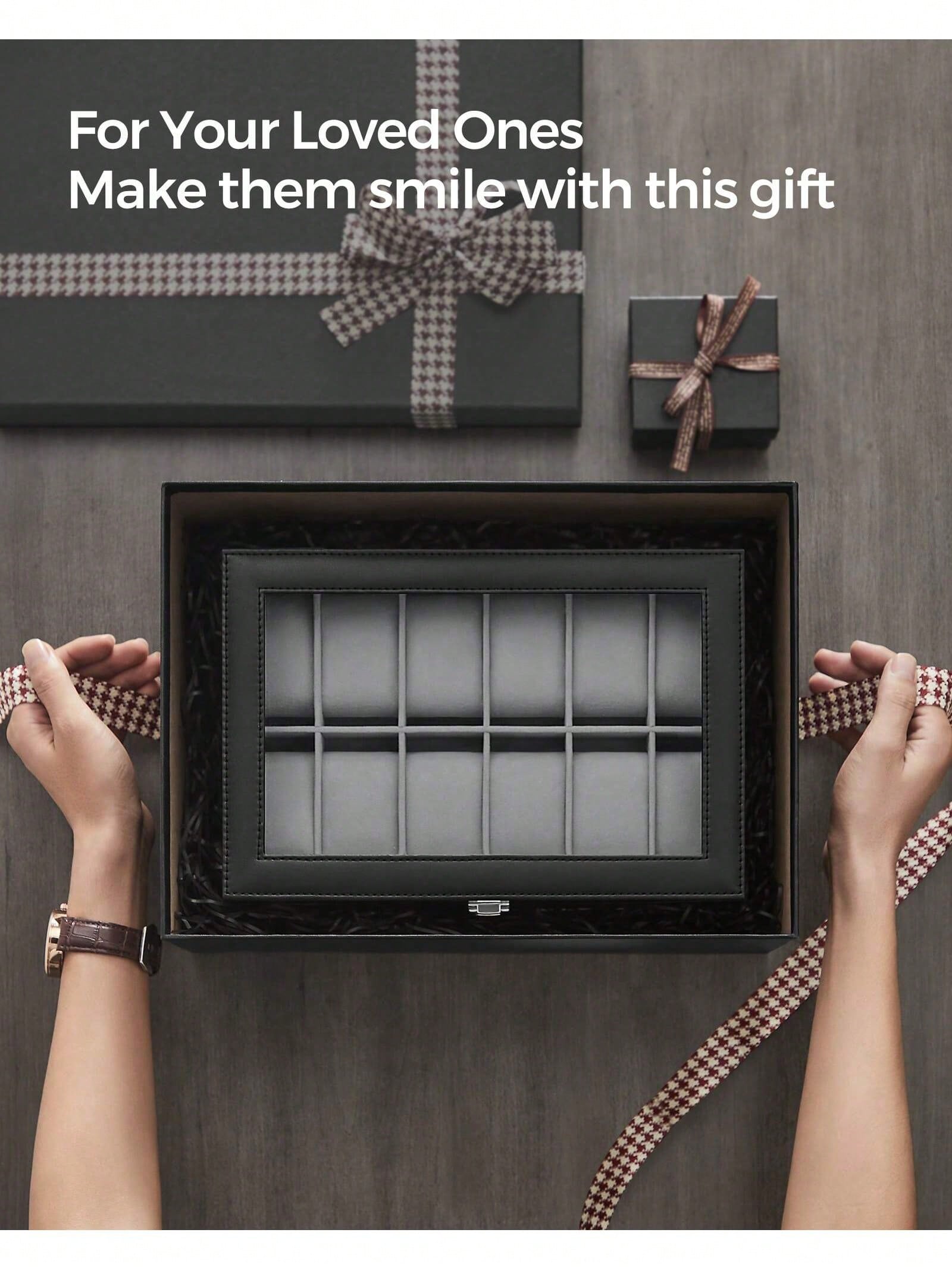 12-Slot Lockable Watch Box wit - Jewellery Watch ulasan dan harga